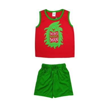 MacBear Kids Mom's Mane Man Set Baju Anak - Red