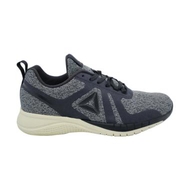 Reebok Print Run 2.0 Sepatu Lari Wanita - Grey Black [BD4526]