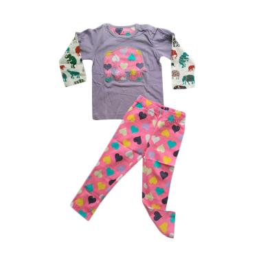 Jumping Beans JB Girls Elephant Lov ... n Baju Anak - Pink Purple