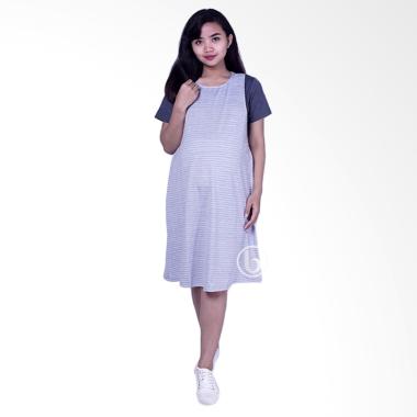 Mama Hamil DRO 883 Vivi Baju Hamil Dress - Abu Mama Hamil DRO 883 Vivi Baju Hamil Dress - Abu