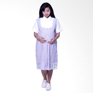 Mama Hamil DRO 885 Office Sheila Baju Hamil Dress - Biru Mama Hamil DRO 885 Office Sheila Baju Hamil Dress - Biru