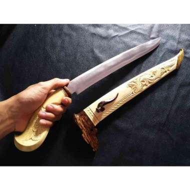 golok sembelih loka ukir baja per TEMPA / SEPUH