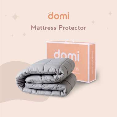 Domi Mattress Protector Grey / Pelindung Kasur Abu-Abu 90 x 200