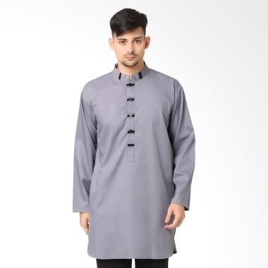 Zayidan Ahsan Baju Gamis Pria - Abu