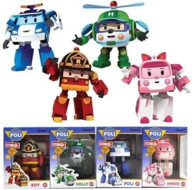 [ISI 4 PCS ] ROBOCAR POLI - MAINAN ROBOT
