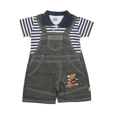 TOMPEGE TP-71406 Jumpsuit Kodok Setelan Baju Anak Laki-Laki - Navy