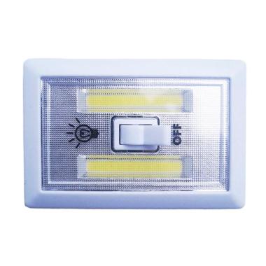 Yangunik JM1128 Kotak Stick Touch Lampu Tempel LED - Putih