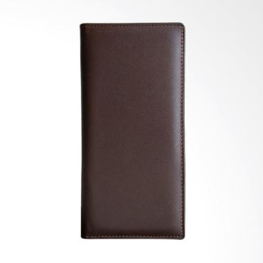 Sabiq Kulit Asli Dompet Pria Panjang - Brown