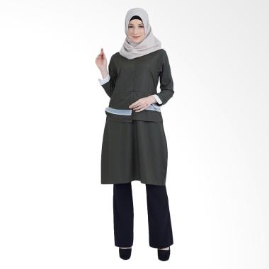 Valisha Reva Tunik Atasan Muslim Wanita - Army