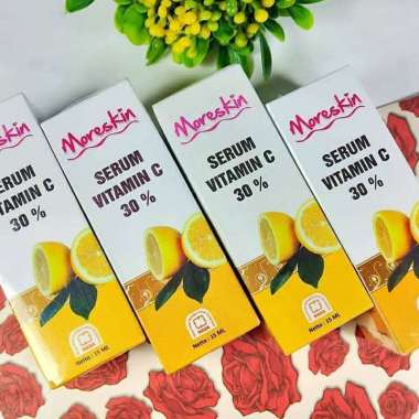 Serum MORESKIN Vitamin C - Serum Wajah Korea Glowing / Pemutih Muka Aman / Penghilang Kerutan Diwaja