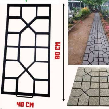 Cetakan Paving Blok 40x80 cm Coneblock DIY paving block