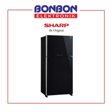 Sharp Kulkas 2 Pintu SJ-IG761PG-BK/RD / SJ IG761PG BK / SJ IG761PG RD - Hitam