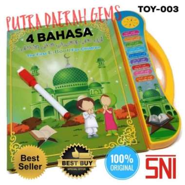 Ebook Muslim 4 Bahasa LED Mainan Edukasi Anak E BOOK MUSLIM ORI SNI - EBOOK LED
