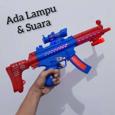 Mainan Tembakan Capt America Lampu Suara - Pistolan Tembak Anak Batre