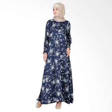 LAMAK Anisa Dress Muslim Wanita - Blue Navy