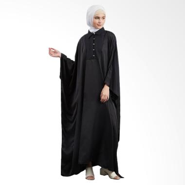 SYAHEERA Abaya Texture Elegant Dress Muslim Syar'i Wanita - Black