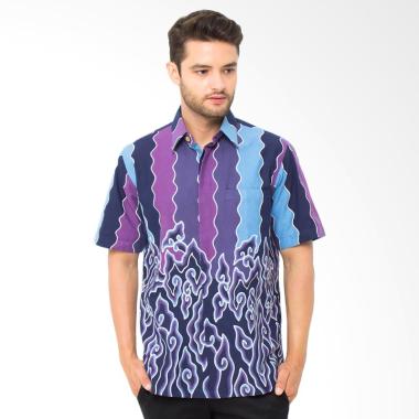 Hokokay Megamendung Mejiku Kemeja Batik Tulis Pria