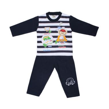 TOMPEGE TP-55016 Setelan Piyama Anak Laki-laki - Navy