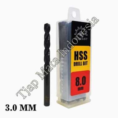 Mata bor besi HSS Tjap Mata Drill bits Cap Mata hss 3 MM