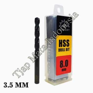 Mata bor besi HSS Tjap Mata Drill bits Cap Mata hss 3.5 MM