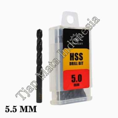 Mata bor besi HSS Tjap Mata Drill bits Cap Mata hss 5,5 MM