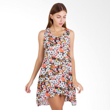 Palm Lagoon 5327140101010606501 Mini Flower Dress - Orange Palm Lagoon 5327140101010606501 Mini Flower Dress - Orange