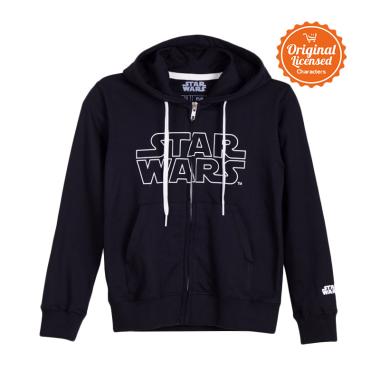 Star Wars Hoodies Logo Kids Jaket Anak Laki-laki - Black