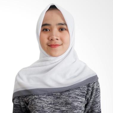 Tiffany Kenanga Printing Rose Sketch Katun Voal Hijab Segiempat