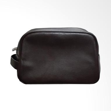 Dolce & Gabbana Intenso Men Purse Travel Bag Pouch - Dark Brown