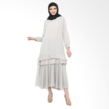 Xq Moslem Wear Declasia Gamis - Light Grey