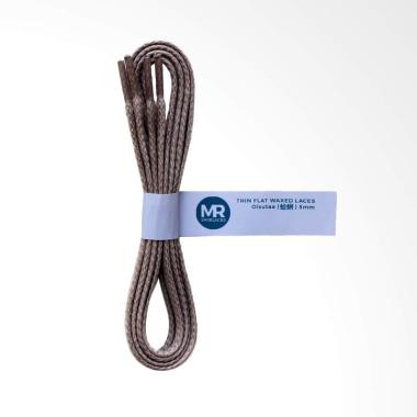Mr.Shoelaces Oisutaa Lilin Gepeng Tali Sepatu - Grey [Thin/5 mm/