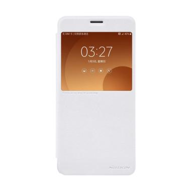Nillkin Sparkle Leather Flip Cover ... ung Galaxy C9 Pro - White