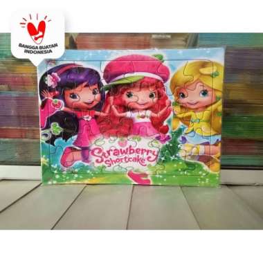 Puzzle - Puzle - Pazel Strawberry Shortcake - belajar mengasah otak