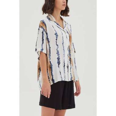 Atasan wanita baju wanita kemeja wanita blouse Shopatvelvet - Timber Camp Collar Shirt
