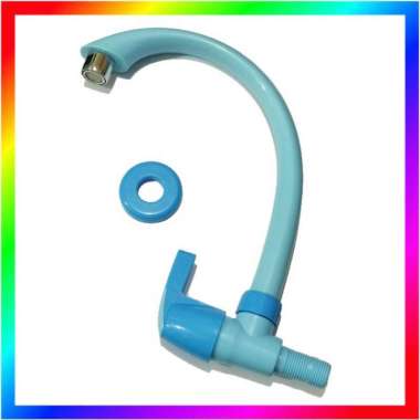 KERAN KRAN AIR ANGSA KRAN BAK CUCI PIRING PLASTIK/KERAN DAPUR/KRAN LEHER ANGSA PVC MURAH warna bisa