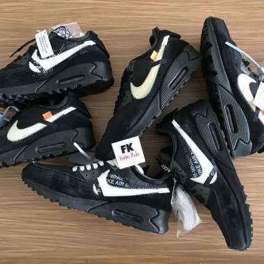 Air Max 90 Off-White Off White Black || desert ore orange
