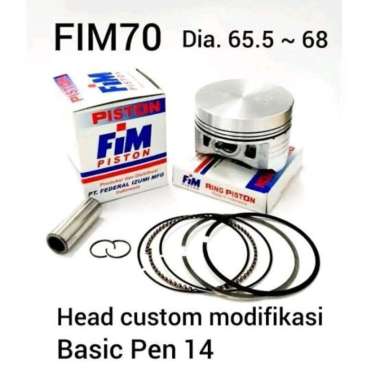 Piston Bore Up Mentah Vixion MX KLX Sonic CBR150 STD Pen 14 66mm 67mm 68mm pen14 Jenong Fim Izumi 65