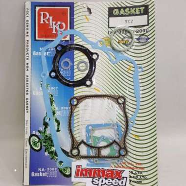 Paking Yamaha RXZ 135 Full Set Gasket Packing Riko Thailand Fullset Fulset Head Blok Bak knalpot mem