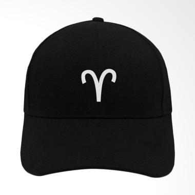 IndoClothing Zodiak Aries Topi Baseball Pria - Hitam