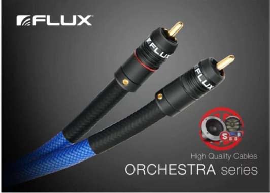Flux FOS 20i Orchestra Series Audiophile High-Grade RCA 3 Meter biru