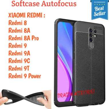 Autofocus Redmi 8 8A Pro 9A 9C 9T 9 Power Softcase Silikon Case Kulit Shockproof Casing Silicone Red
