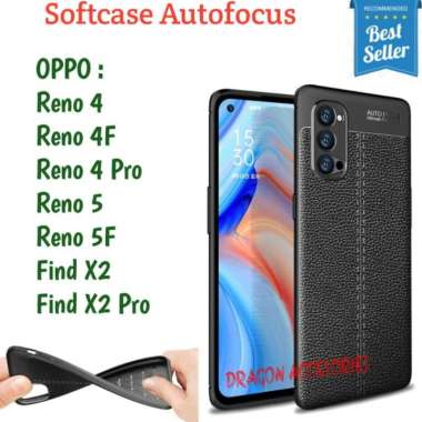 Autofocus Reno 4F 4 Pro 5 5F Find X2 Pro Oppo Softcase Silikon Case Kulit Shockproof Casing Silicone