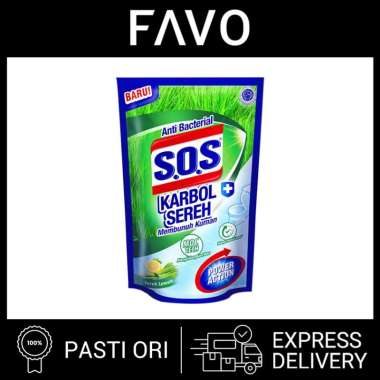 Pembersih Lantai - SOS Karbol Sereh Lemon - 700 mL