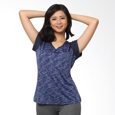 N.Y.L Active V Neck Bubble Mesh Baj ... nita - Navy [03NYLT00012]