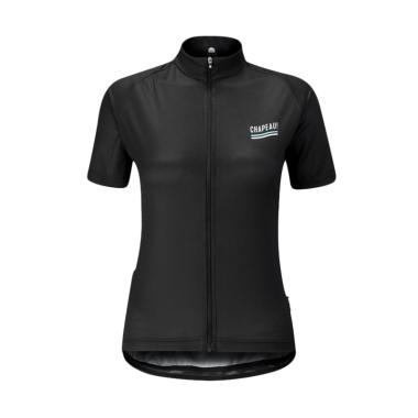 Chapeau Soulor Woman Logo Jersey Pakaian Sepeda Wanita - Black