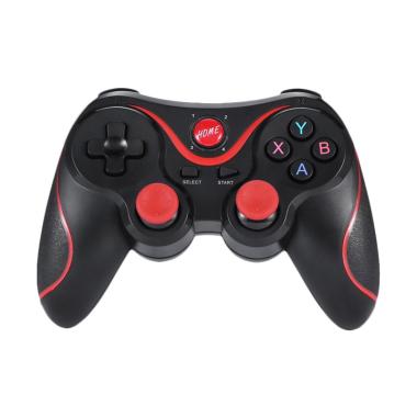 Universal X3 Bluetooth Wireless Controller Gamepad - Hitam Black Red