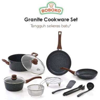 Boboko Royal Stone Granite Cookware Set