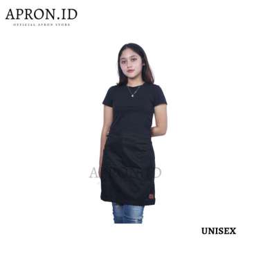 Celemek Apron Setengah Badan Half Waist Drill Cafe Coffeshop Waiter waitress Multifungsi Unisex mono