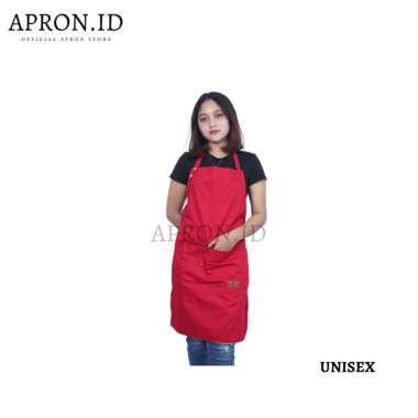 Celemek Apron Waterproof Anti Air Masak Korean Style Chef Koki Dapur Cafe Coffeshop Waiter waitress