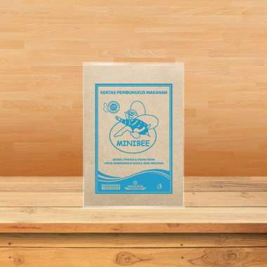 Minibee Biru Kertas Nasi 25x35cm - Food Wrapper - Wadah Alas Makanan